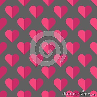 Valentine Pattern with hearts Stock Photo
