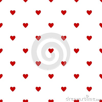 Valentine pattern seamless heart shape Vector Illustration