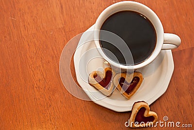 Valentine's Coffee Stock Photo