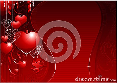 Valentine's day background Vector Illustration