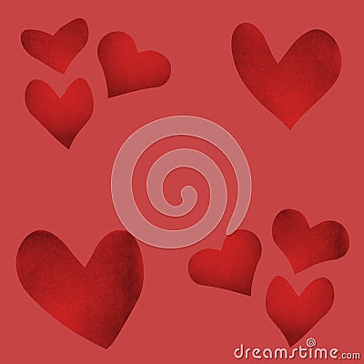 Valentine`s day background with cut paper heart. Template on love and the relations Stock Photo