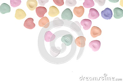 Valentine's Day Candy Hearts Stock Photo