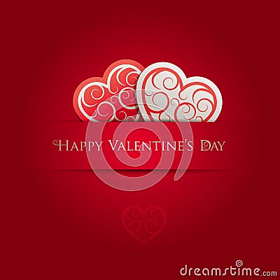 Valentines Day Card Vector Illustration