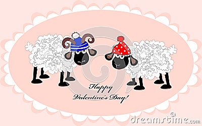 Valentine's Day card 14 Stock Photo