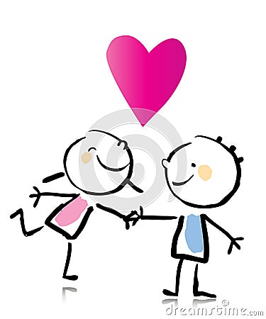 Valentine's Day Cartoon Royalty Free Stock Photos - Image: 17733618