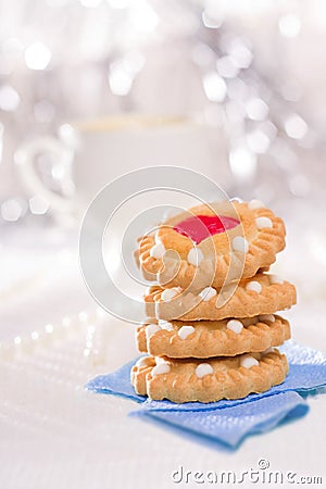 valentine's day cookies - pastry and sweet food styled concept Stock Photo