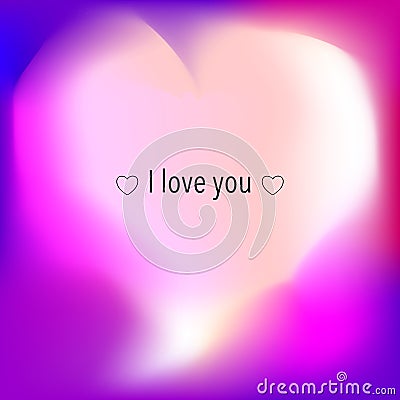 Valentine`s Day creative artistic card. Vector illustration. Vector Illustration