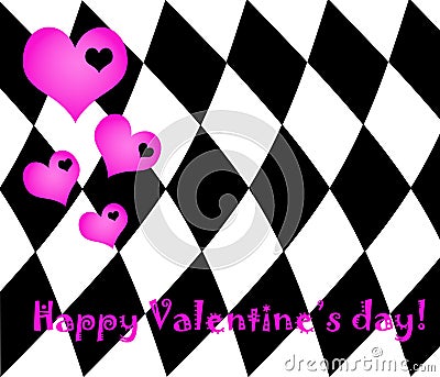 Valentine's day emo card. Stock Photo