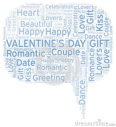 Valentine's Day Gift word cloud Stock Photo