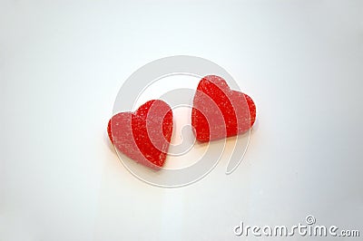 Valentine's Day Heart Candies Stock Photo