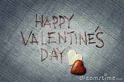 Valentine's Day. Love greeting card. Stock Photo