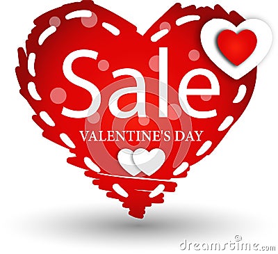 Valentine s Day Sale Tage Stock Photo