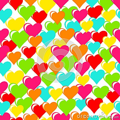 Valentine's day seamless, pattern. Vector Illustration