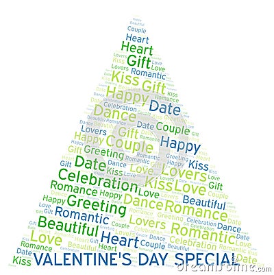 Valentine's Day Special word cloud Stock Photo