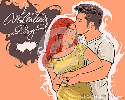 Valentine s Day vector illustration Vector Illustration