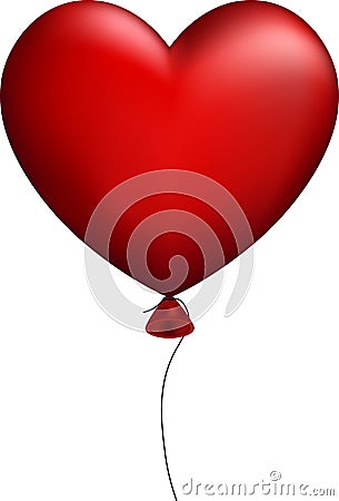 Valentine`s love card with heart. Vector Illustration