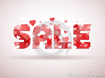 Valentine sale Stock Photo