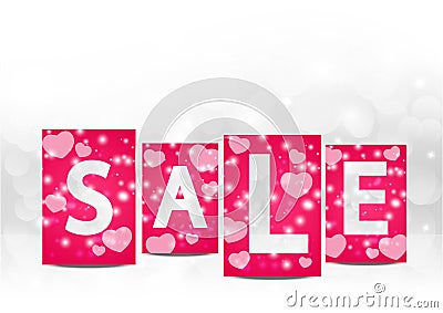 Valentine sale Stock Photo