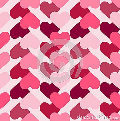 Valentine seamless background Vector Illustration