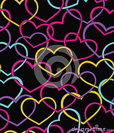 Valentine seamless pattern Vector Illustration