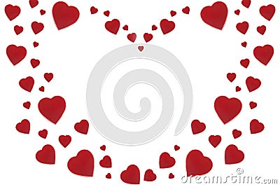 Valentine Velvet Heart Background Stock Photo