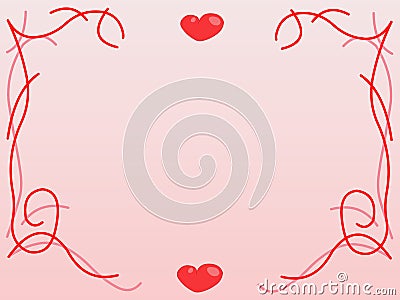 Valentines background. Pink decoration Vector Illustration