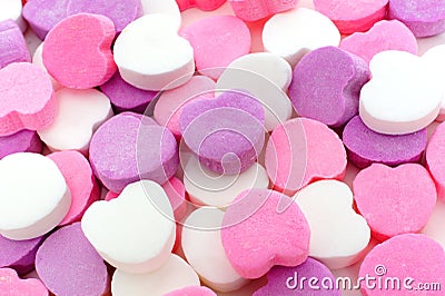 Valentines candy background Stock Photo