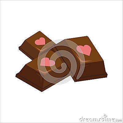 Valentines Chocolate Vector Illustration