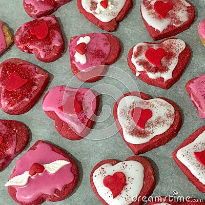 Valentines Cookies Stock Photo