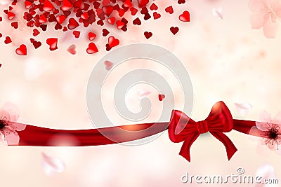 Valentines Day banner Vector Illustration