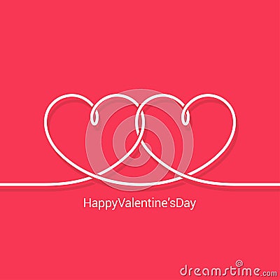 Valentines day concept vector background Vector Illustration