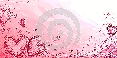 Valentines day design composition Stock Photo