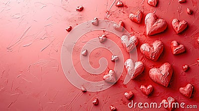 Valentines day, 14 february theme banner. Love and romance background Stock Photo