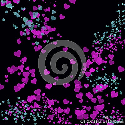 Valentines Day hearts abstract background Stock Photo