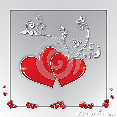 Valentines Day, love, greetings card, composition Stock Photo