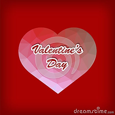 Valentines Day Romantic Banner Vector Illustration