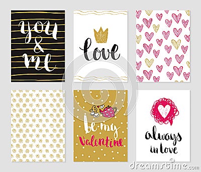 Valentines day and romantic collection Vector Illustration