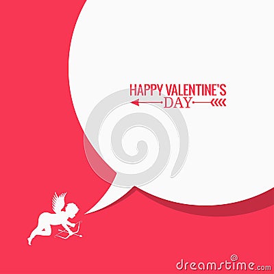 Valentines day social media concept background Vector Illustration