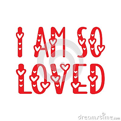 Valentines day uncommon and simple typography vector Vector Illustration