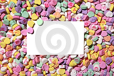 Valentines Heart Candy Background Editorial Stock Photo