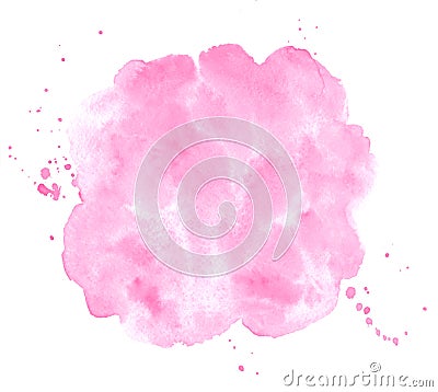 Valentines, 8 March, Women day pink watercolor background Stock Photo