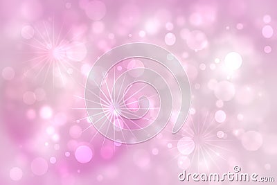 Valentines or mothers day card template. Abstract delicate lovely romantic holiday light pink background texture with bokeh Stock Photo
