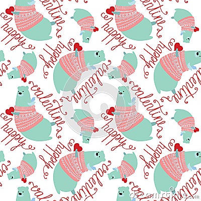 Valentines pattern Vector Illustration