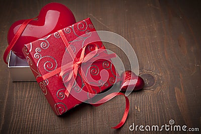 Valentines present Stock Photo