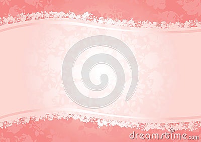 Valentines roses background Vector Illustration