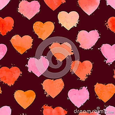 Valentines seamless pattern Vector Illustration