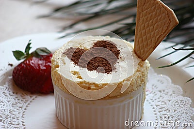 Valentines Souffle Stock Photo