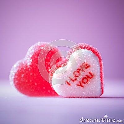 Valentines sweet hearts Stock Photo
