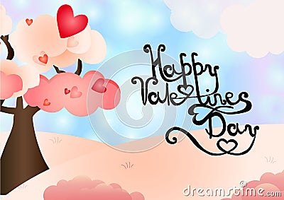 Valentins day! Happy winter composition Stock Photo