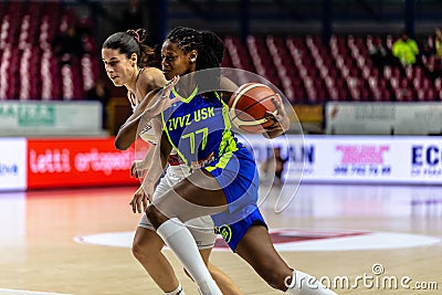 Basketball Euroleague Women Championship Reyer Venezia vs ZVVZ USK Praha Editorial Stock Photo